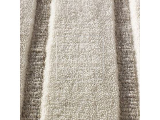 Ковер ручной работы Jacaranda Carpets Velvet Stripe Слоновая кость + Серый